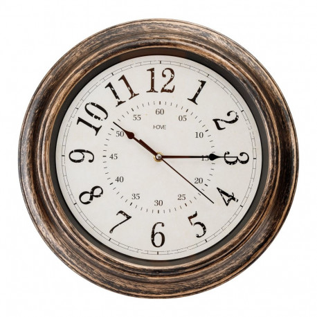 PLATINET ROUND WALL CLOCK RETRO SPELL silent mechanism [45956]