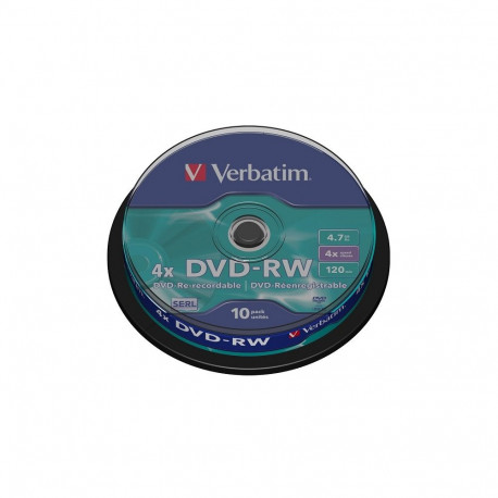 VERBATIM DVD-RW 4,7GB 4X CAKE*10 43552