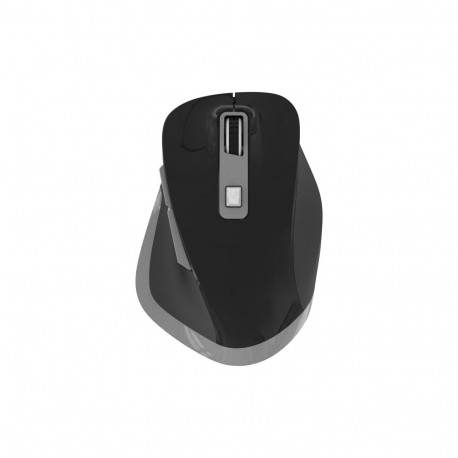 OMEGA MOUSE WIRELESS SILENT RECHARGEABLE 800-2400DPI BLACK GREY [46045]