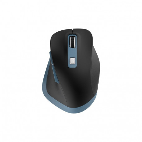 OMEGA MOUSE WIRELESS SILENT RECHARGEABLE 800-2400DPI USB-C BLACK BLUE [46046]