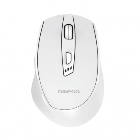 OMEGA MOUSE WIRELESS SILENT RECHARGEABLE TYPE C WHITE [46036]