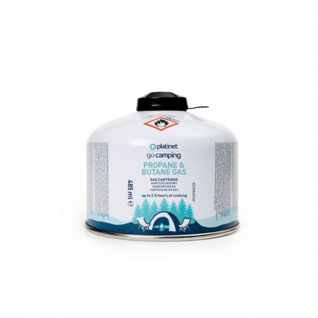 PLATINET BUTANE & PROPANE GAS CARTRIDGE CANISTER 230g 485 ml 2,5h [46165]