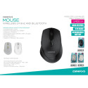 OMEGA MOUSE WIRELESS AND BLUETOOTH 800-2400DPI 6D SILENT RECHARGEABLE TYPE-C BLACK [46038]