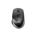 OMEGA MOUSE WIRELESS AND BLUETOOTH 800-2400DPI 6D SILENT RECHARGEABLE TYPE-C BLACK [46038]