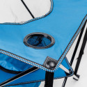 PLATINET CAMPING SET 2x CHAIR PADDED 55x55x44/90 CM + 1x TABLE 59x59x60 cm BLUE [46137]