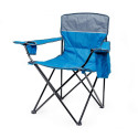 PLATINET CAMPING SET 2x CHAIR PADDED 55x55x44/90 CM + 1x TABLE 59x59x60 cm BLUE [46137]