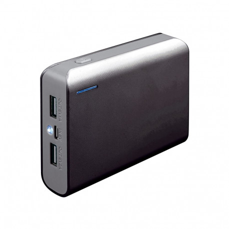PLATINET POWER BANK 6000mAh + microUSB cable + torch BLACK/GRAY [43178]