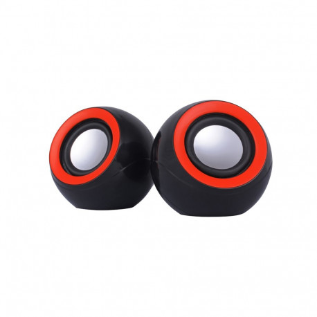 OMEGA SPEAKERS 2.0 OG-116B BLACK/RED 2x3W RMS USB [42721]