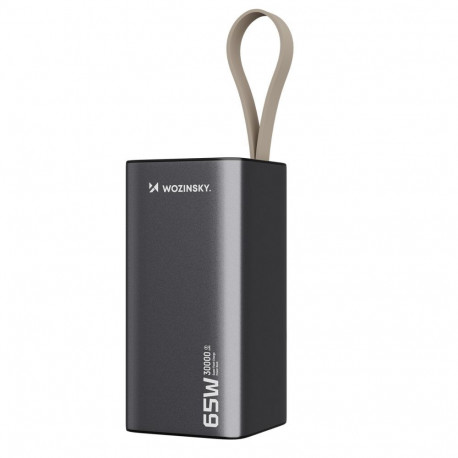 Wozinsky Powerbank Wozinsky K65+ 65W 30000mAh 2x USB-C, 1x USB-A 65W - gray