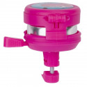 Bicycle bell with flap/mirror, pink