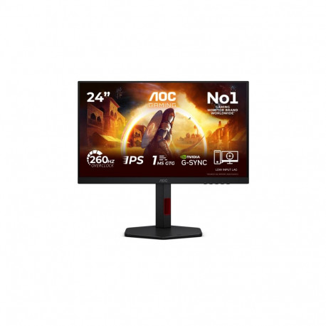 AOC 24G4ZR | 24 " | Fast IPS | FHD | 16:9 | 240 Hz | 1 ms | 1920 x 1080 pixels | 300 cd/m² | HDMI po