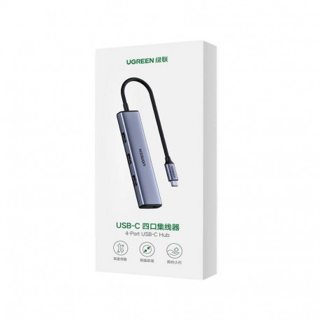 USB Hub - UGREEN USB-C 4× USB 3.2 Gen 1 Silver