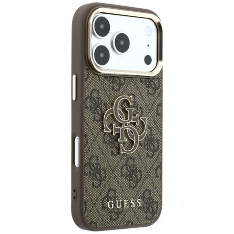 Case for IPHONE 18 Pro/17 Pro (Big Resin Logo 4G) brown