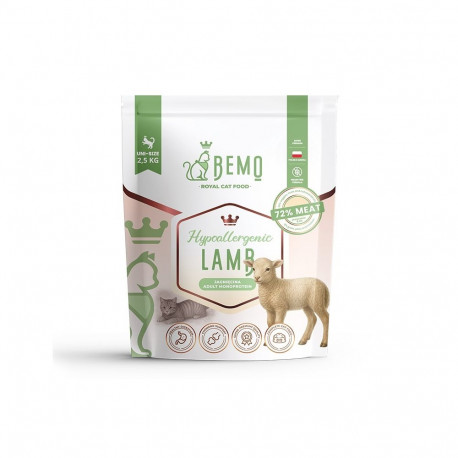 BEMO Cat Hypoallergenic Lamb - dry cat food - 2,5kg