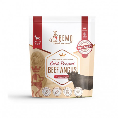 BEMO kuiv koeratoit külmpressitud Anguse veiseliha Mono 3kg