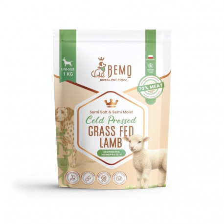 BEMO kuiv koeratoit külmpressitud rohusöödal kasvatatud lambalihaga 1kg
