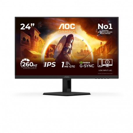 AOC arvutimonitor G4 24G4ZRE 60.5cm (23.8") 1920 x 1080 pikslit Full HD LED, must, punane