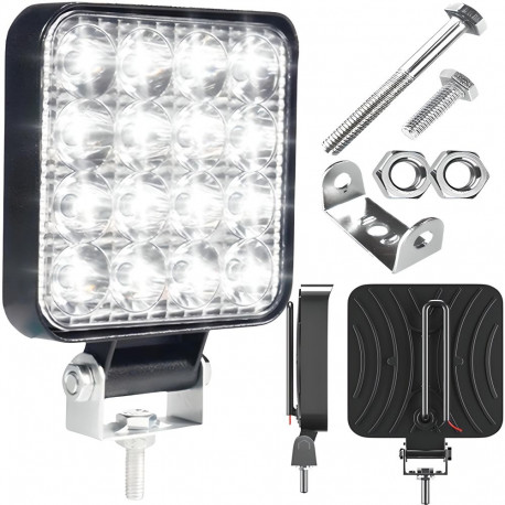 Lampa robocza halogen led 48w szperacz naświetlacz wodoodporna 16 diod