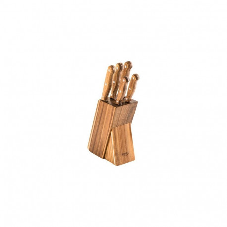 5-osaline noakomplekt puidust noahoidikus WOOD LT2080