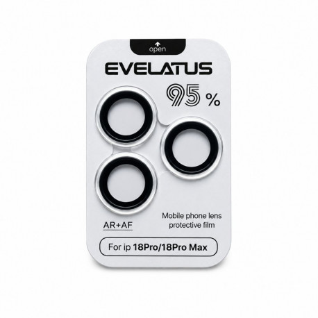 Evelatus Apple iPhone 18 Pro / 18 Pro Max Camera Lens Protector Armor Silver