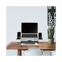 Notebook stand with smartphone holders