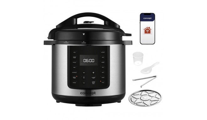 Concept multikeetja CK8001 5.6L 1000W, roostevaba teras, must