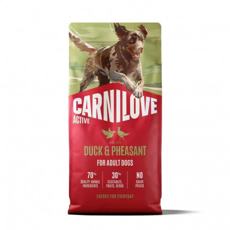 CARNILOVE kuiv koeratoit Active pardi ja faasani 12kg
