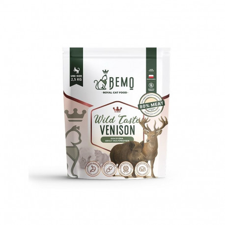 BEMO Cat Wild Taste Venison - dry cat food - 2,5kg