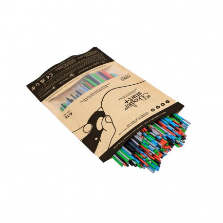 3Doodler Primary Pow Mixed Bag 250 Compostable plastic Blue, Green, Grey, Red 1 g