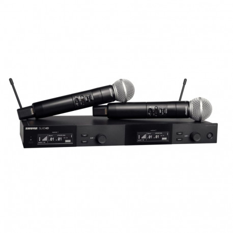 Shure digitaalne juhtmevaba süsteem SLXD24DE/SM58-G59, kahe saatja/käsimikrofoniga (470–514MHz)