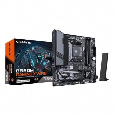 GIGABYTE emaplaat B550M GAMING X WIFI6 AMD Ryzen 5000 protsessoritele, 5+3-faasiline VRM, kuni 3200M