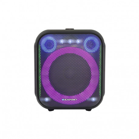 Speaker - Blaupunkt PB6LED Portable Bluetooth Speaker, FM Radio, Black