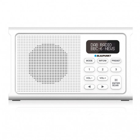 Audio Equipment - Blaupunkt DR3WH Portable Radio DAB+, Bluetooth, LCD White