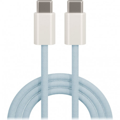 Maxlife kaabel mxuc-06 USB-C–USB-C 1,0m 20W nailonkattega, sinine