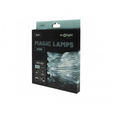 Magiczne lampki 300 led 6500k 30m dc5v