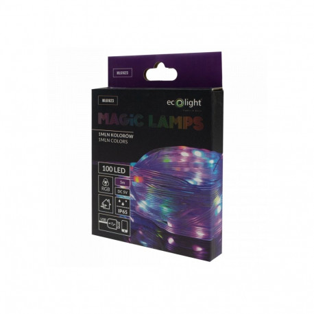 Magiczne lampki 100led 1mln kolorów 5m dc5v
