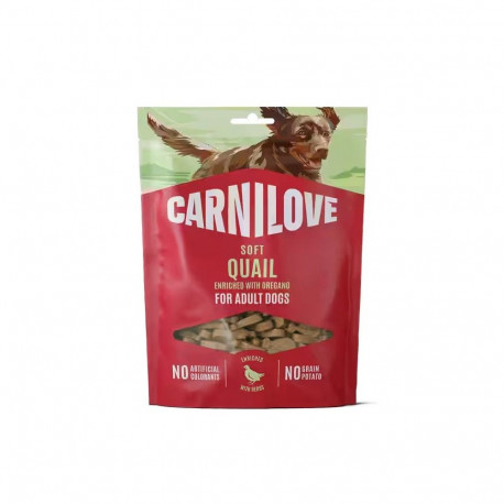 CARNILOVE Soft Quail enriched with oregano - dog treat - 200g