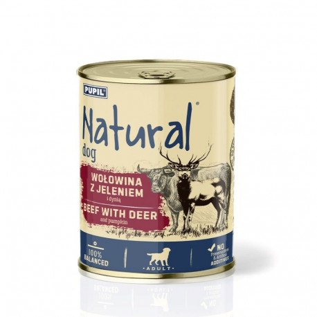 NATURAL märg koeratoit veiseliha, hirveliha ja kõrvitsaga 800g