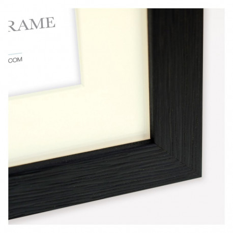 "ZEP Regent 5 Passepartout 13x18 Holz Bilderrahmen schwarz V32575"