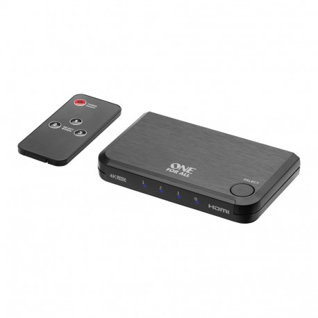 "One for all Intelligenter HDMI-Switch SV1632 4K, HDMI Switch (schwarz, Full-HD HDMI Umschalter)"