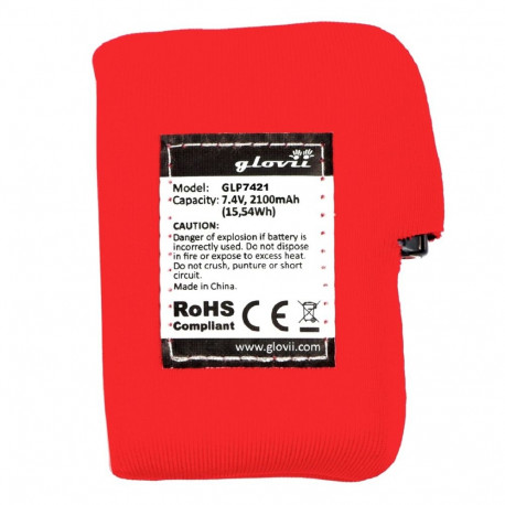 Li-Poly aku 2100mAh soojendusega kinnastele ja mütsile, 7,4V