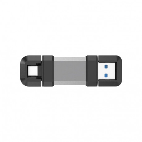 Silicon power 128 GB, USB TYPE-A and TYPE-C FLASH DRIVE, MOBILE C51, Silver