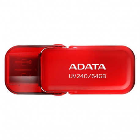 ADATA UV240 64GB USB Flash Drive, Red