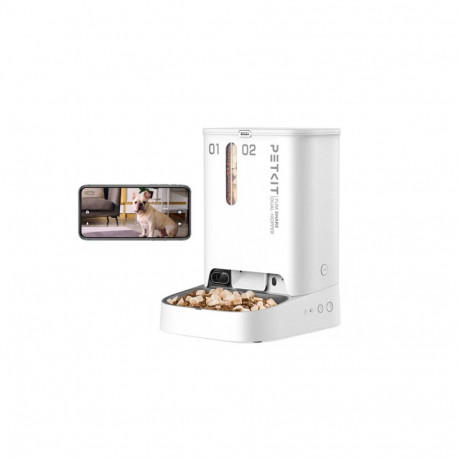 PETKIT | P591 YumShare Dual-hopper | Feeder with Camera | Capacity 2+3 L | White