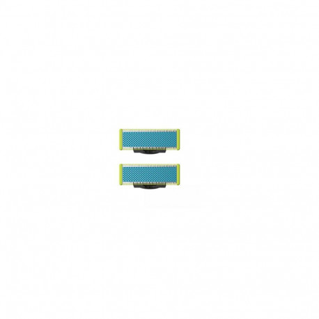 Philips QP225/50 OneBlade Replaceable blade, 2 pcs, Black/Green