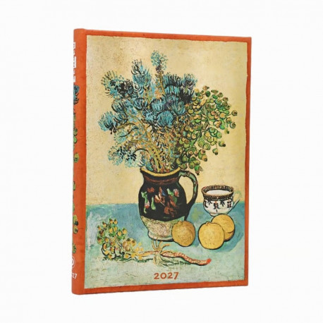 Raamatkalender 2027 Paperblanks Van Gogh’s Still Life Midi nädal vertikaalne