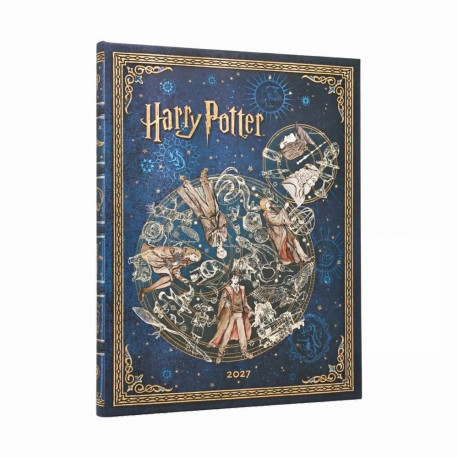 Raamatkalender 2027 Paperblanks Legends of Hogwarts Diary Ultra nädal horisontaalne