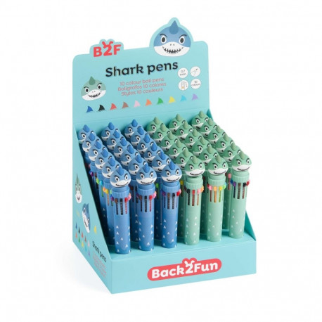 Pastapliiats Shark B2F 10 värvi, 0,7 mm, roheline hai Miquelrius