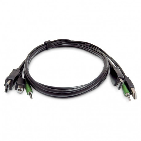 "STARTECH.COM 1,8m DisplayPort KVM Kabel USB 2.0 3,5mm Audio universell kompatibles Kombikabel fur K