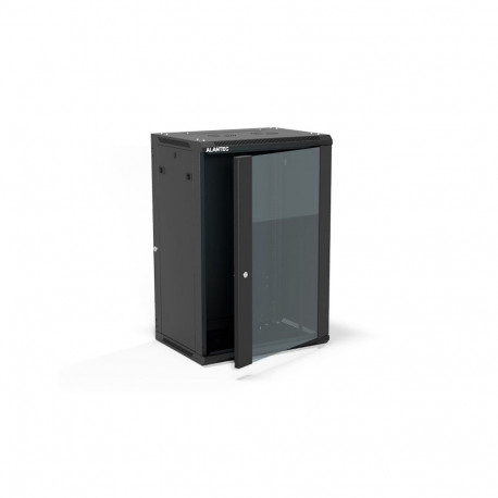 ALANTEC 19" seinakapp 18U 600x450, (kaheosaline valik), ühe tiivaga klaasuks, eemaldatav täiskate ta